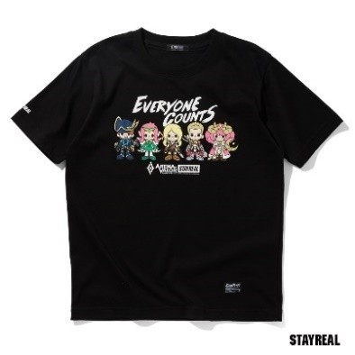 《传说对决》联合「STAYREAL」跨界推出角色萌版肖像 T恤