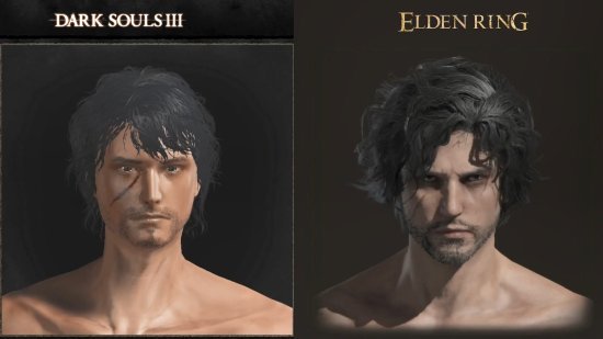 《艾尔登法环》《黑暗之魂3》发型对比