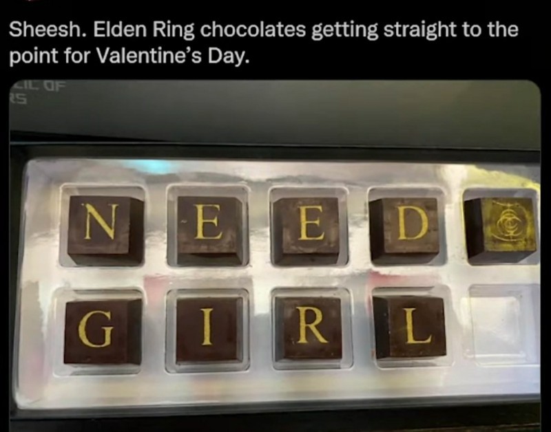 《艾尔登法环》情人节定制巧克力