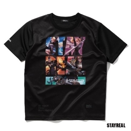《传说对决》联合「STAYREAL」跨界推出角色萌版肖像 T恤