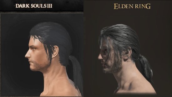 《艾尔登法环》《黑暗之魂3》发型对比