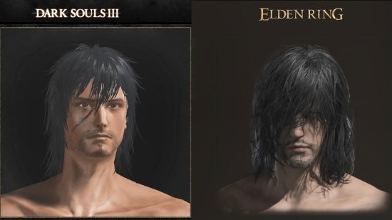 《艾尔登法环》《黑暗之魂3》发型对比
