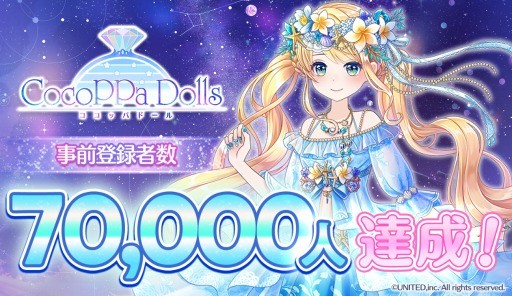 《CocoPPa Dolls》预订达到7万名 现再开放App Store预约