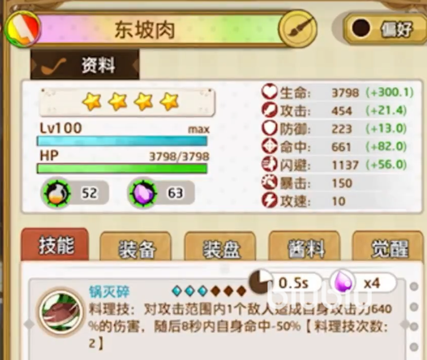 料理次元东坡肉怎么样 料理次元东坡肉强度分析