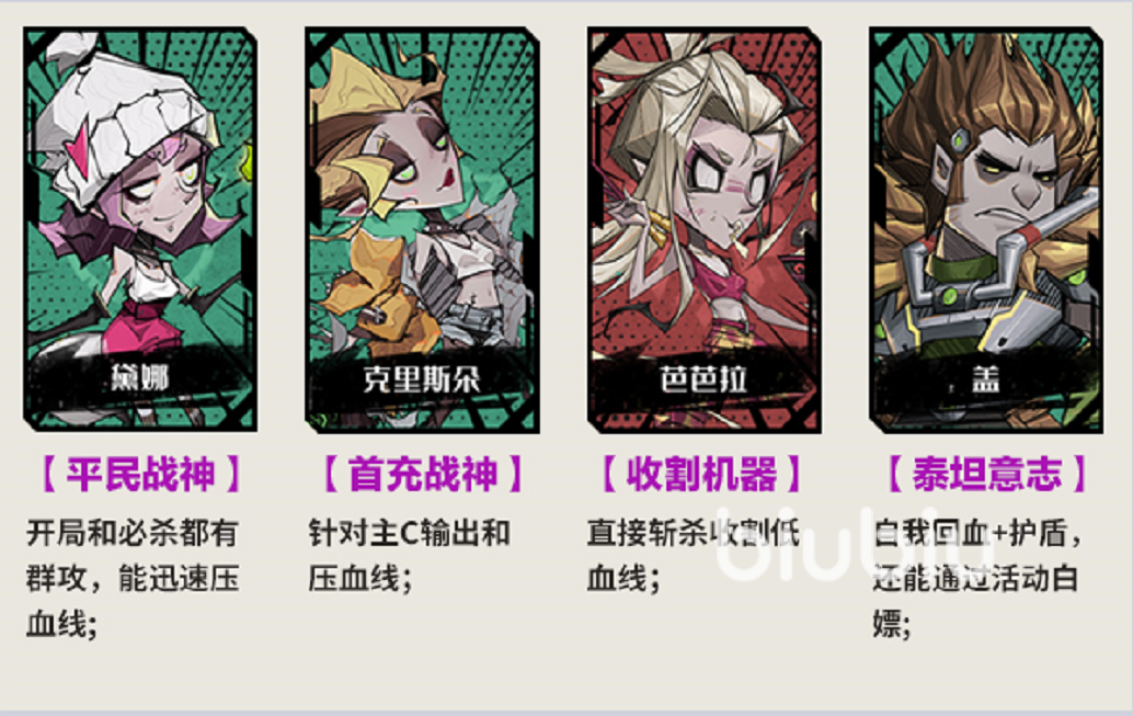 都市冒险高手平民最强的是谁 都市冒险高手平民强力角色介绍​