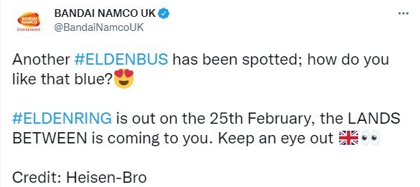 《艾尔登法环》宣传巴士现身英国