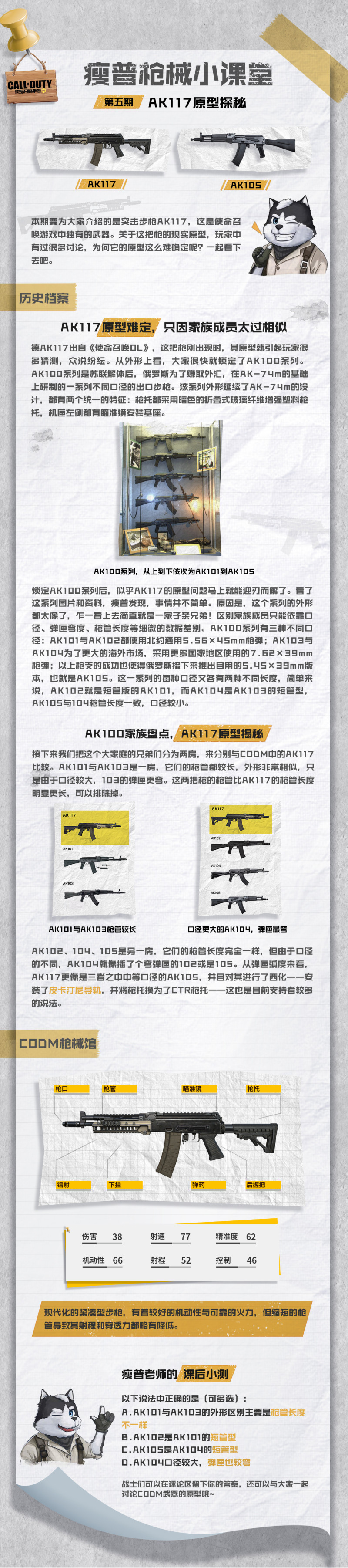 【枪械小课堂】第五期 AK117原型探秘