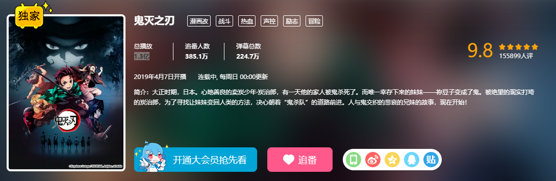 《鬼灭之刃》是如何成为神番的?【biubiu加速器原创】