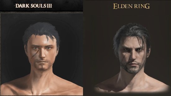 《艾尔登法环》《黑暗之魂3》发型对比