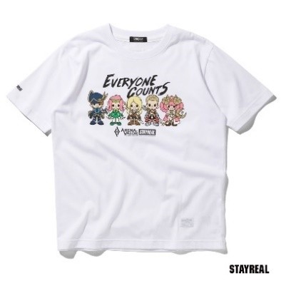 《传说对决》联合「STAYREAL」跨界推出角色萌版肖像 T恤