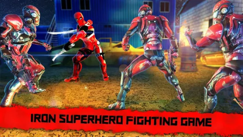 Superhero Iron Ninja Battle: City Rescue Fight Sim