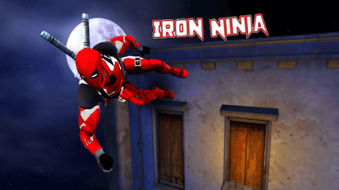 Superhero Iron Ninja Battle: City Rescue Fight Sim