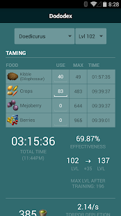 Dododex 方舟：生存进化驯服计算器