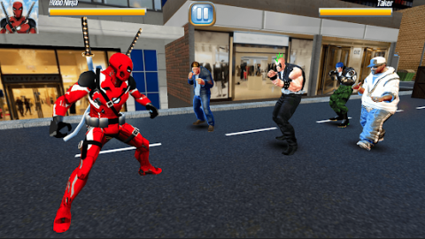 Superhero Iron Ninja Battle: City Rescue Fight Sim