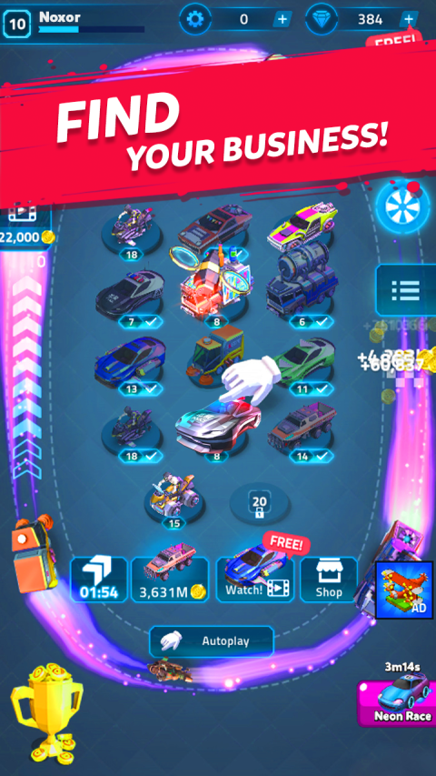 Merge Cyber Cars: Sci-fi Punk Future Merger