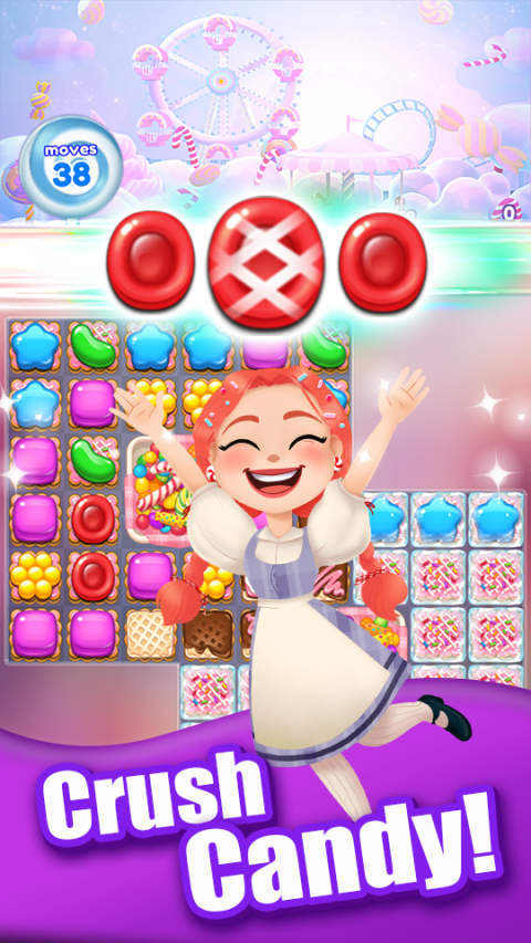 Crush the Candy: #1 Free Candy Puzzle Match 3 Game