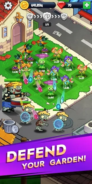 Merge Flowers vs. Zombies