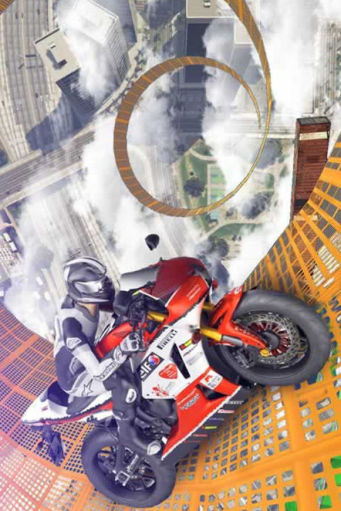 不可能的摩托车轨道