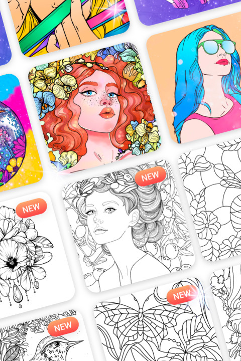 艺术数字填色书