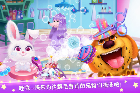 毛绒宠物美容院