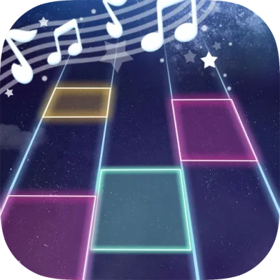 节奏的钢琴白块