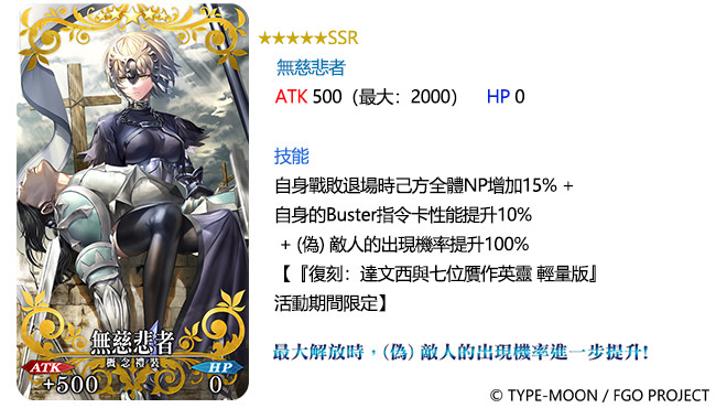 《Fate/Grand Order》复刻活动「达文西与七位贗作英灵轻量版」开启