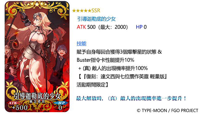 《Fate/Grand Order》复刻活动「达文西与七位贗作英灵轻量版」开启