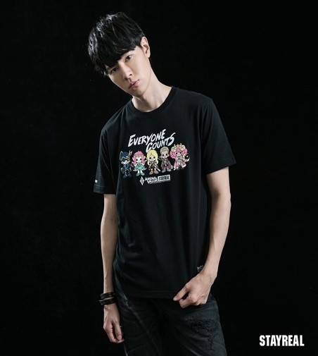 《传说对决》联合「STAYREAL」跨界推出角色萌版肖像 T恤