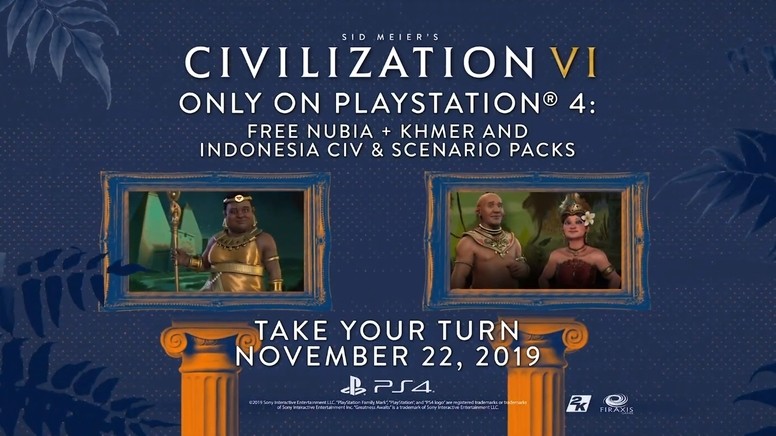 《文明帝国 6》宣布预定11月22日上架PS4平台 你心动了吗?
