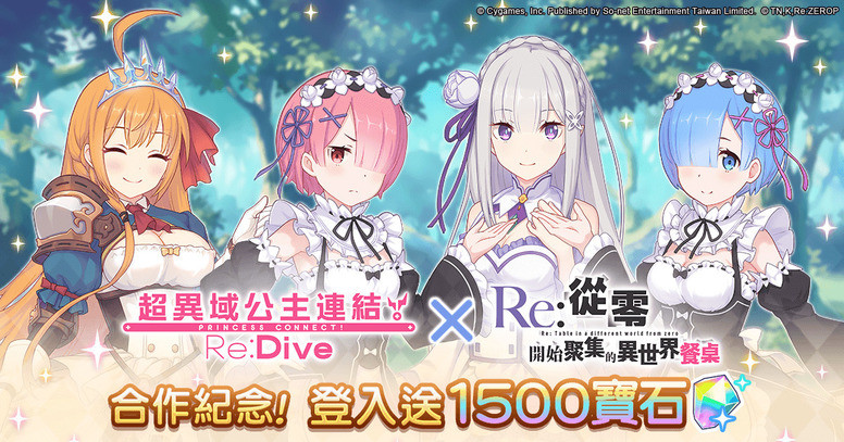 《Re:从零开始的异世界生活》联合《公主连结》台服 限定活动介绍