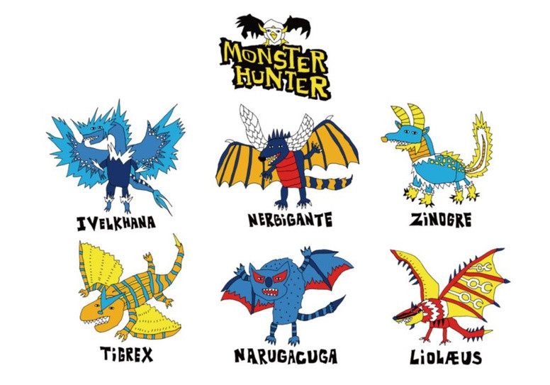 BETONES《魔物猎人》《快打旋风 2》联名内裤款式样例