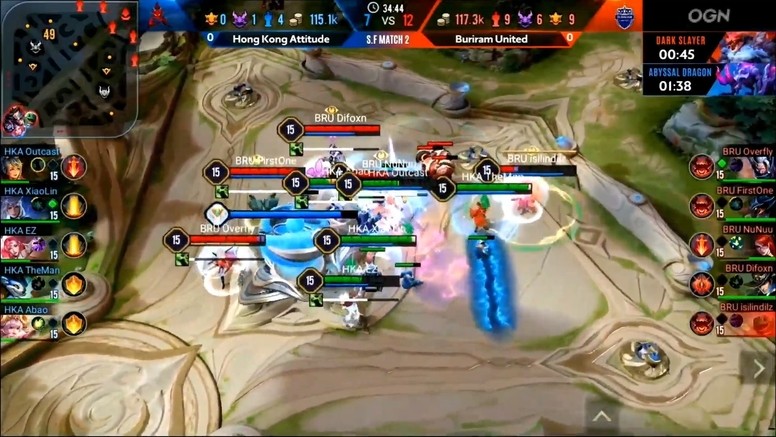 《传说对决》AIC 国际赛赛况速报 HKA 止步四强