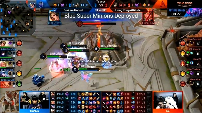 《传说对决》AIC 国际赛赛况速报 HKA 止步四强