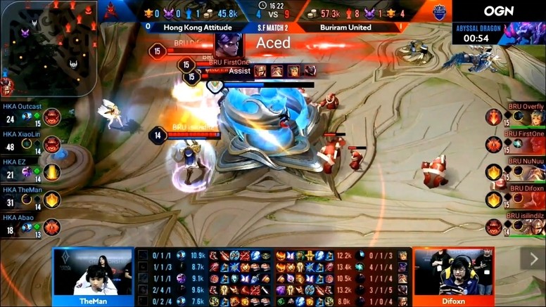 《传说对决》AIC 国际赛赛况速报 HKA 止步四强