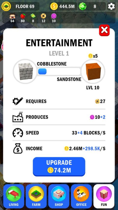 《大楼建造 3D》- 闲置方块建筑游戏 