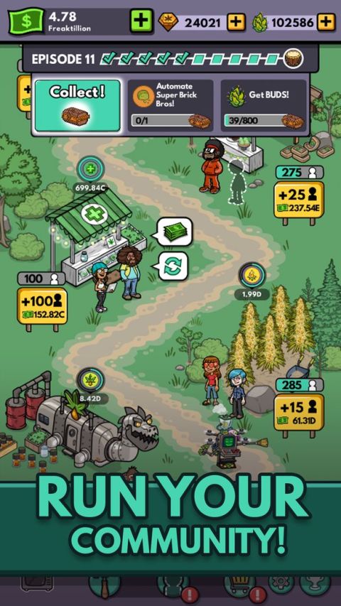 Bud Farm: Idle Tycoon - Build Your Weed Farm