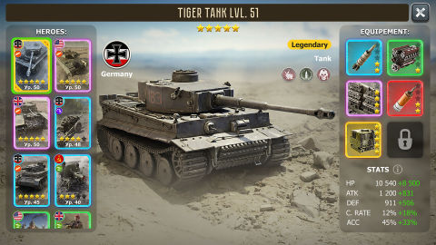 Heroes of Wars: WW2 Battles (21x21)