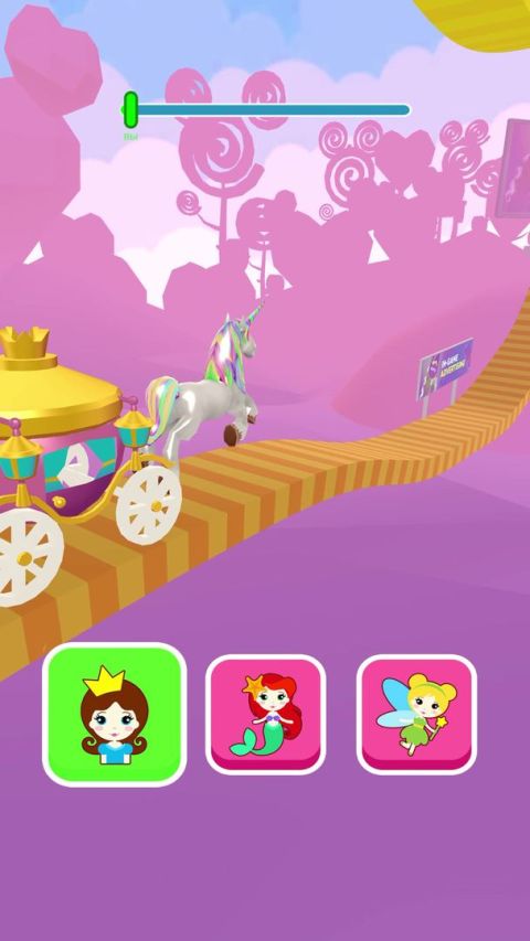 Shift Princess: fairy car games. Drive ahead race!