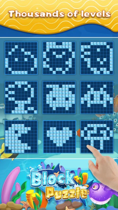 Block Puzzle & Fish - Free Block Puzzle Games