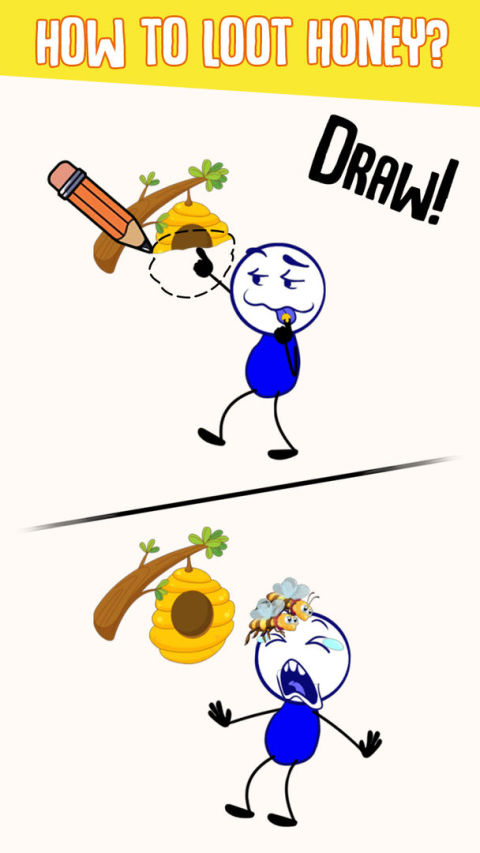 Brain Test - Draw One Part