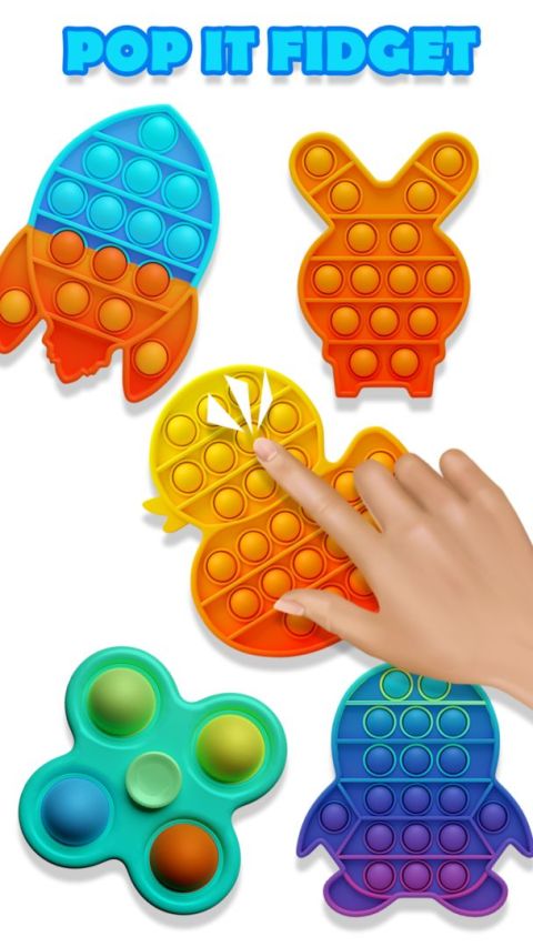 Pop It Fidget - Popping Bubbles & Anti-Stress Toys