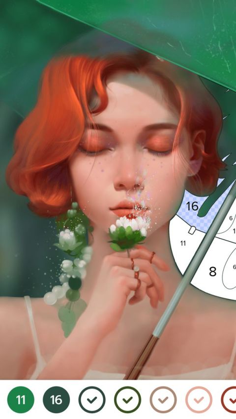 Color by Number with Swipes: Coloring Games