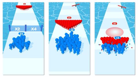 Crowd Pixel:Race and Clash!