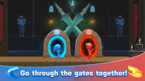 Water & Fire Stickman 3D