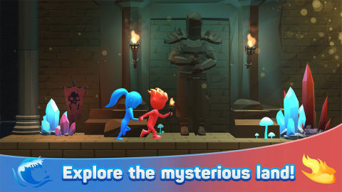 Water & Fire Stickman 3D