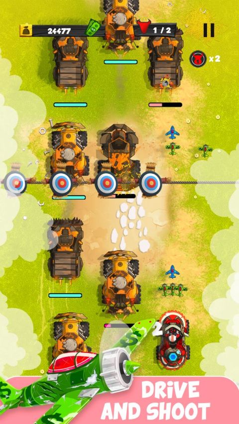 Tractor rush: Animal rescue adventure, shoot'em up