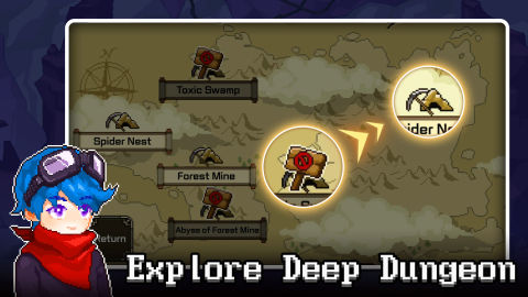 Mine Hunter: Pixel Rogue RPG