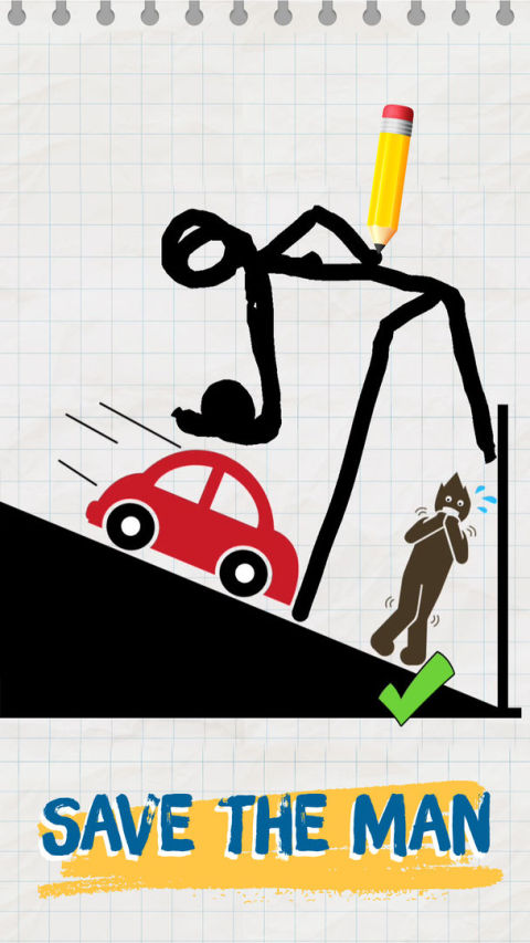 Draw Two Save: Save the man