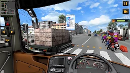 歐洲高速公路真正的公共汽車 3d