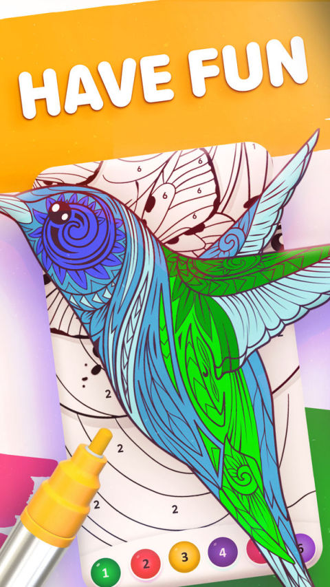 Magic Color by Number: Free Coloring game